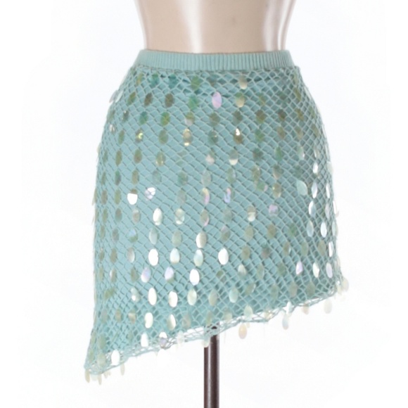 Dkny Dresses & Skirts - DKNY aqua asymmetrical mermaid skirt